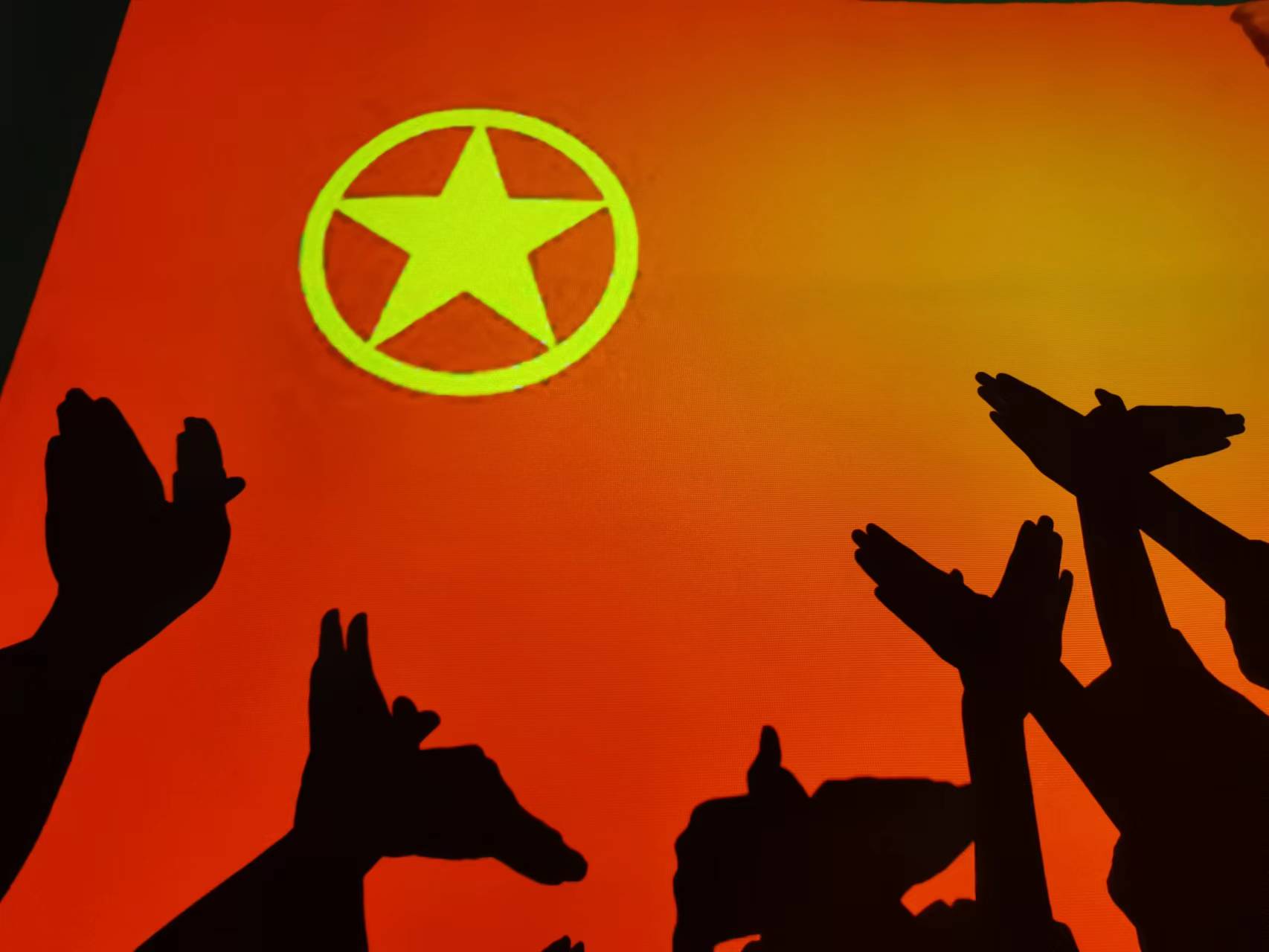 我校组织开展“我与团旗团徽合个影！”主题活动