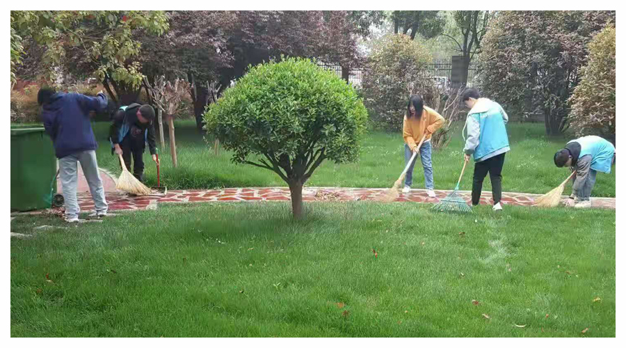 崇尚劳动 美化校园