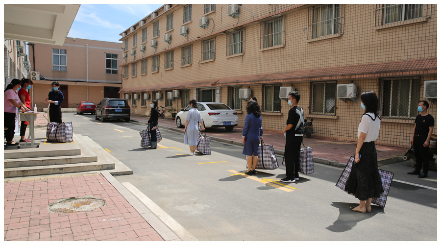 我校开展2021年秋季开学疫情防控演练 我校开展2021年秋季开学疫情防控演练