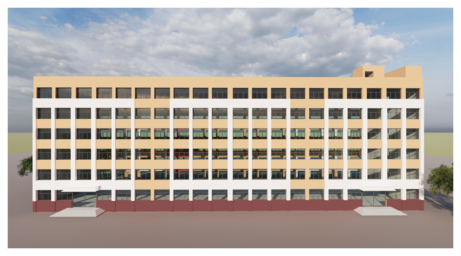 我校5号学生宿舍楼完成竣工预验收即将投入使用