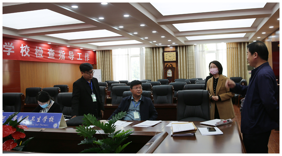 平顶山市教育体育系统新冠肺炎疫情防控工作专班 督导检查组莅临我校督导检查