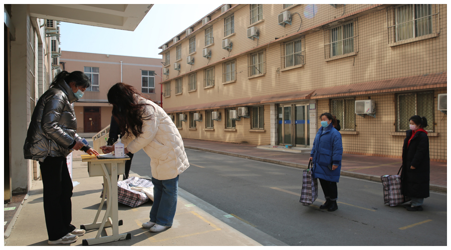 我校开展2022年春季开学疫情防控演练